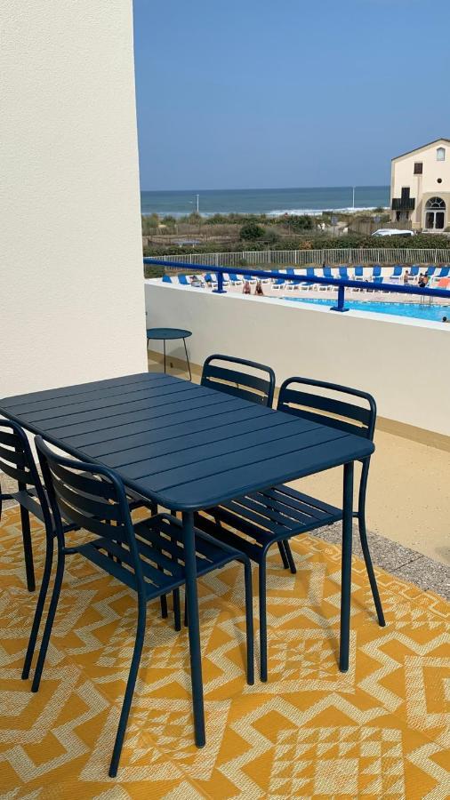 Bleu Marine Vue Ocean, 2 Chambres, Terrasse 30M2, Parking Privatif Et Piscine En Ete Лаканау Екстериор снимка