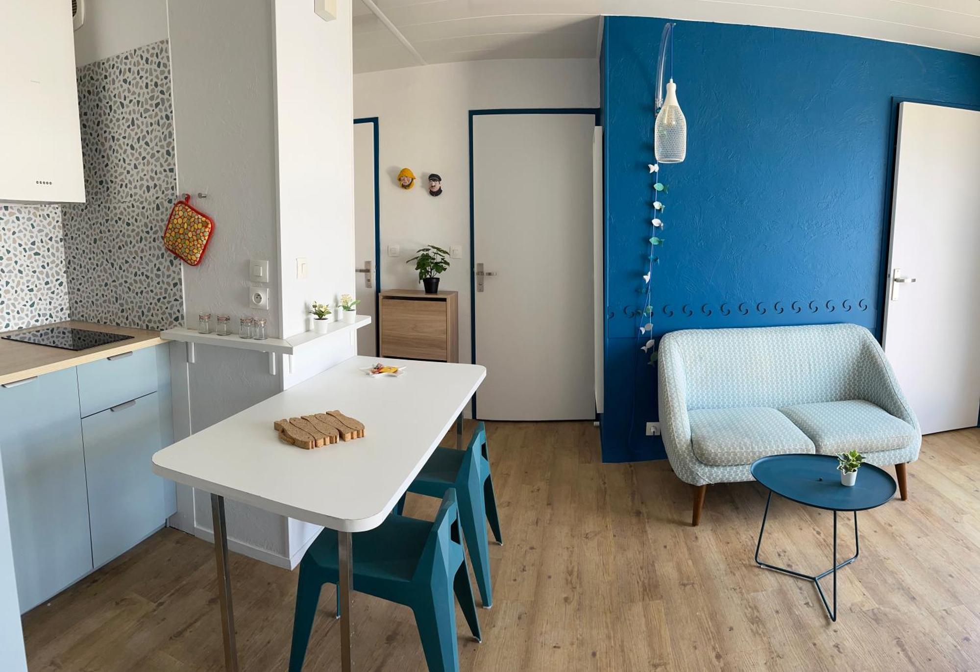 Bleu Marine Vue Ocean, 2 Chambres, Terrasse 30M2, Parking Privatif Et Piscine En Ete Лаканау Екстериор снимка